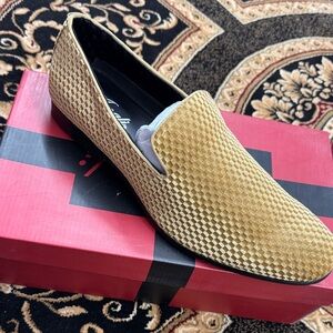 Amalfi Gold Textured Men's Loafers